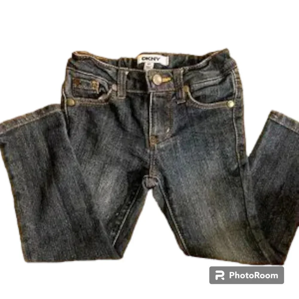 DKNY girl's blue skinny jeans 3T Adjustable Waist